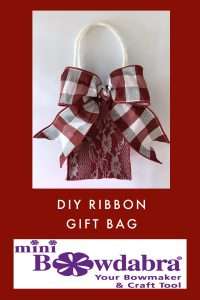 DIY tutorial – How to make a quick and easy ribbon gift bag