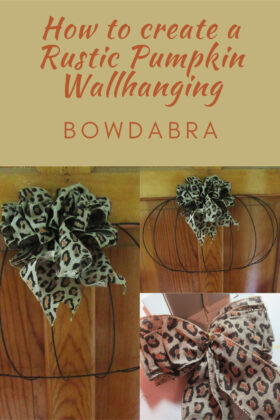 pumpkin wall hanging