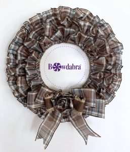 How to make an amazing autumn ruffled wreath quickly and easily with Bowdabra