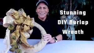 How to make the most beautiful burlap wreath quick and easy with Bowdabra