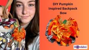 Video DIY – How to make a quick and easy pumpkin inspired backpack bow