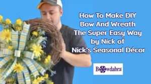 Learn how to quickly make an amazing wreath and bow the super easy way
