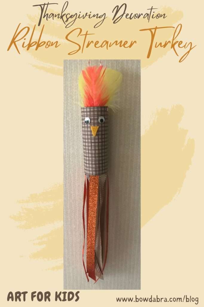Ribbon Streamer Thanksgiving Turkey Decoration