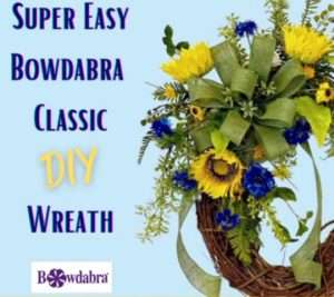 Video DIY – How to make a quick and easy sunflower wreath