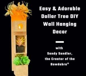 How to make adorable dollar store wall hanging decor with the Mini Bowdabra