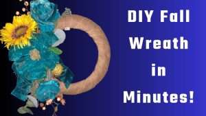 Video how to guide: discover the simple skill to make an awesome fall sunflower wreath