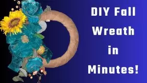 Video how to guide: discover the simple skill to make an awesome fall sunflower wreath