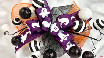 Easy Halloween door bow