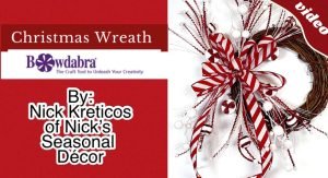 How to make the best  candy cane inspired wreath