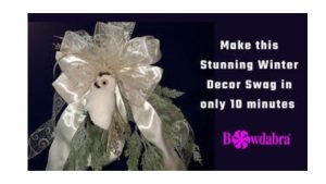 How to make a stunning 10 minute winter swag