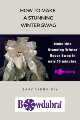 stunning winter swag