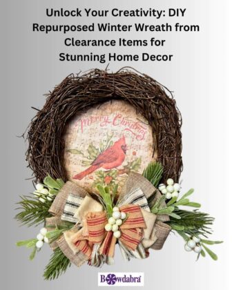 repurposed winter wreath