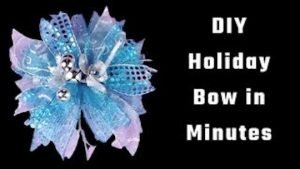 How To Make a surprisingly easy and Festive Ribbon Bow