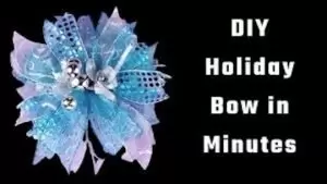 How To Make a surprisingly easy and Festive Ribbon Bow