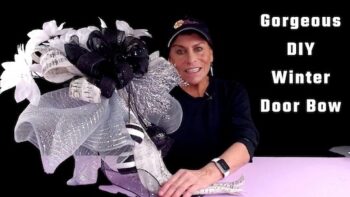 winter-themed door bow