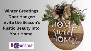 Video How to – make a winter greetings door hanger