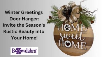 winter greetings door hanger