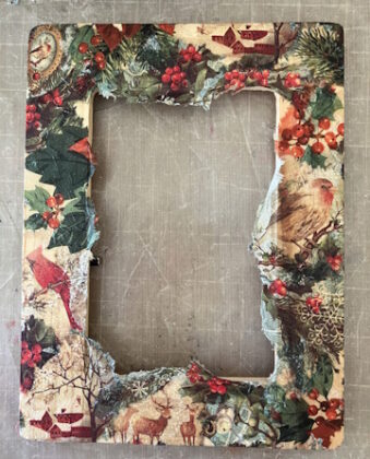 Leave Inner Edges of Napkins in Place until Dry