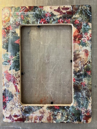 Coat Frame with ModPodge