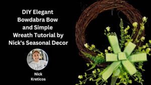 Video DIY – How to make a simple wreath and bow
