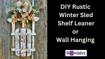 How to Make the Most Beautiful Sled shelf Leaner – Video DIY