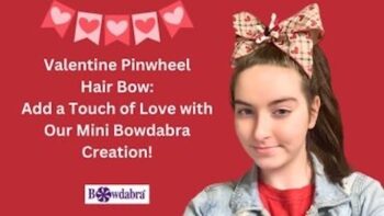 pinwheel hair bow