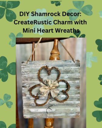 rustic shamrock wreath