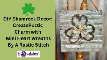 rustic shamrock wreath