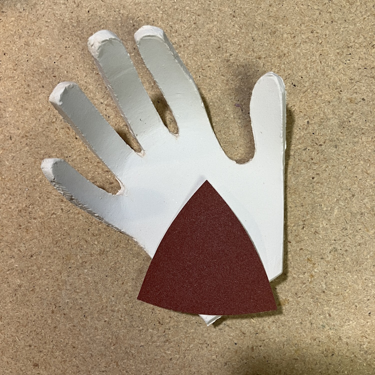 Sand Uneven Edges on Handprint Dish