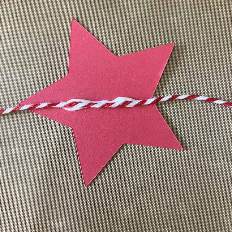 Glue Twine to Star