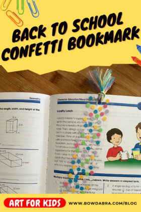 Back to School Confetti Bookmark