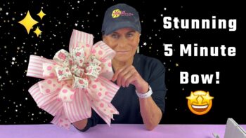 stunning wreath bow in 5 minutes