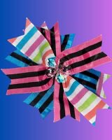 scrap ribbon hair bow