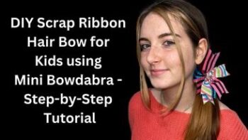 Video DIY How to Make the best Scrap Ribbon Hair Bow