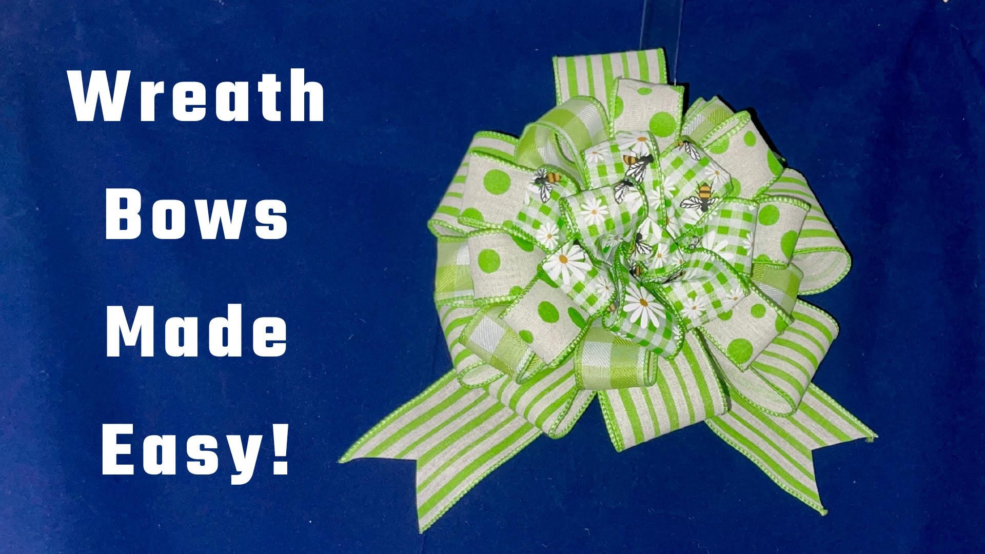 Video DIY - How to make a stunning wreath bow with Bowdabra