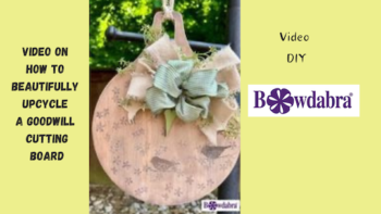 Video DIY – How to beautifully Upcycle a goodwill cutting board