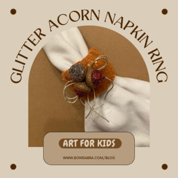 Glitter Acorn Autumn Napkin Ring (Instagram)