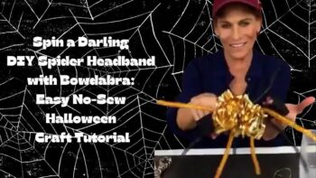 Easy Video DIY How to make the best no-sew spider headband