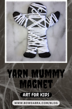 How to Make the Most Adorable Halloween Yarn Mummy Magnet