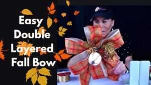 Video DIY – How to make a quick and easy fall bow