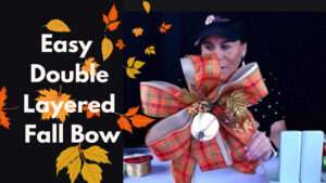 quick and easy fall bow 