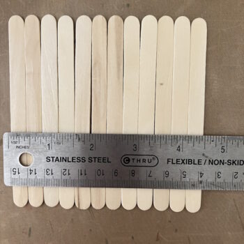 Measure Dimensions of Craft Sticks