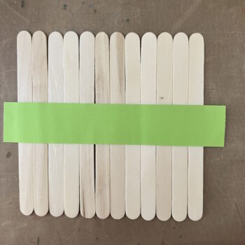 Tape Craft Sticks with Temporary Tape