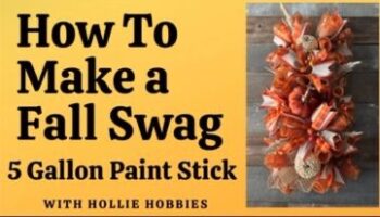 How To Video – Make An unexpected Fall Paint Stick Swag