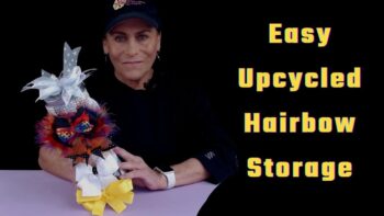 Video how to make an extraordinary upcycled hair bow holder