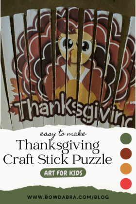 How to Make the Perfect Thanksgiving Puzzle Using Craft Sticks