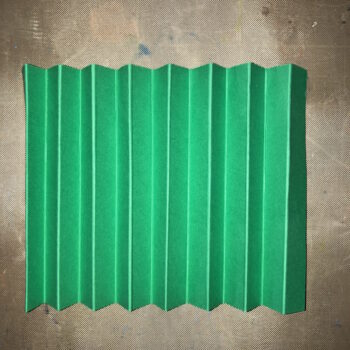 Accordion Fold Green Cardstock