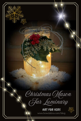 How to Make the Perfect Glittery Christmas Mason Jar Luminary