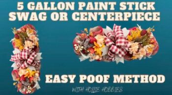 How to make a Fall Paint Stick Swag: Easy Video