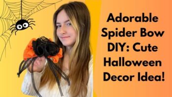 Video DIY – How to make the most adorable Halloween Spider Bow